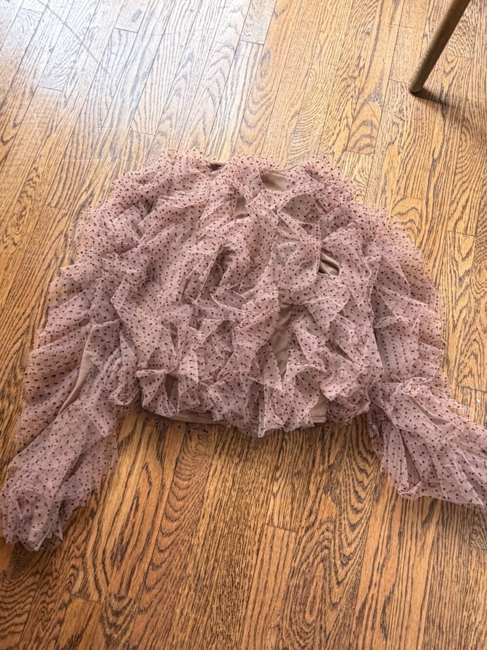 Dolan Left Coast Mesh Ruffle Top - Picture 4 of 4